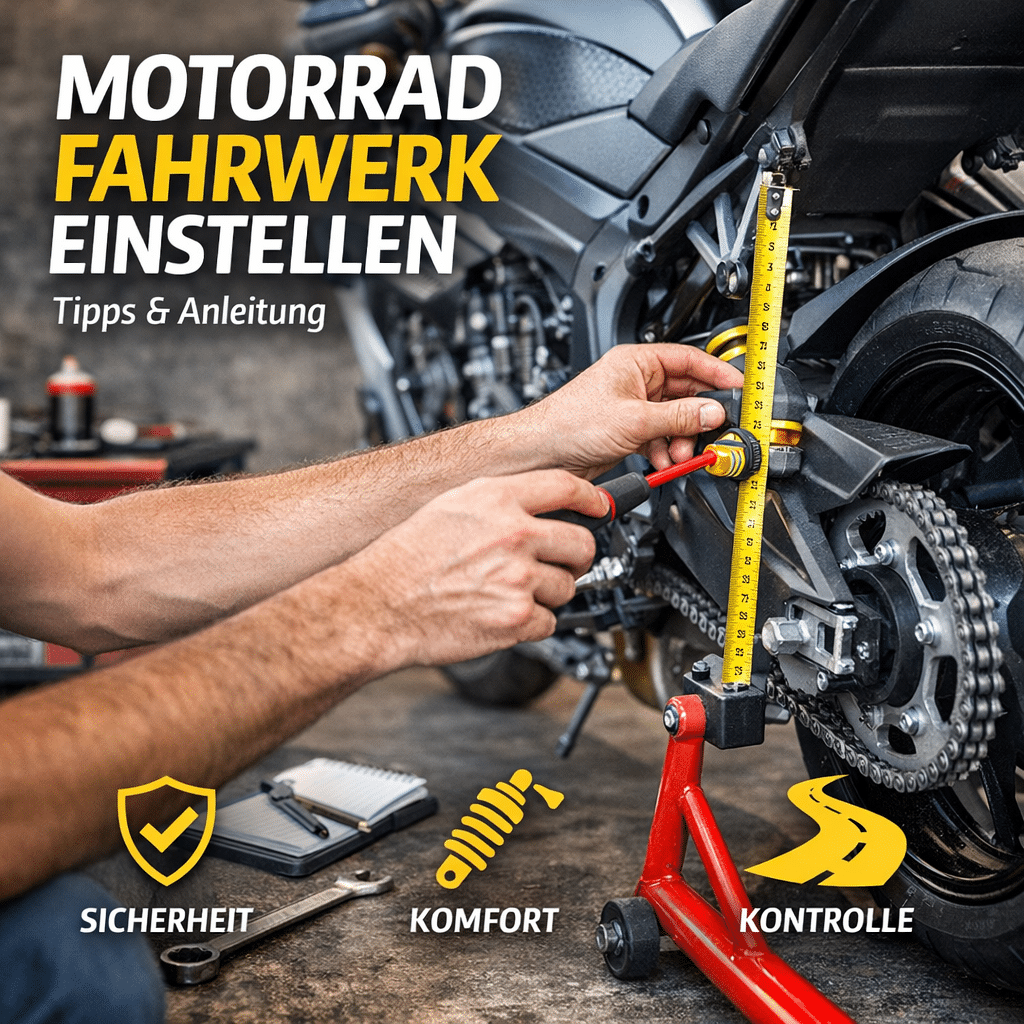 Motorrad Fahrwerk einstellen