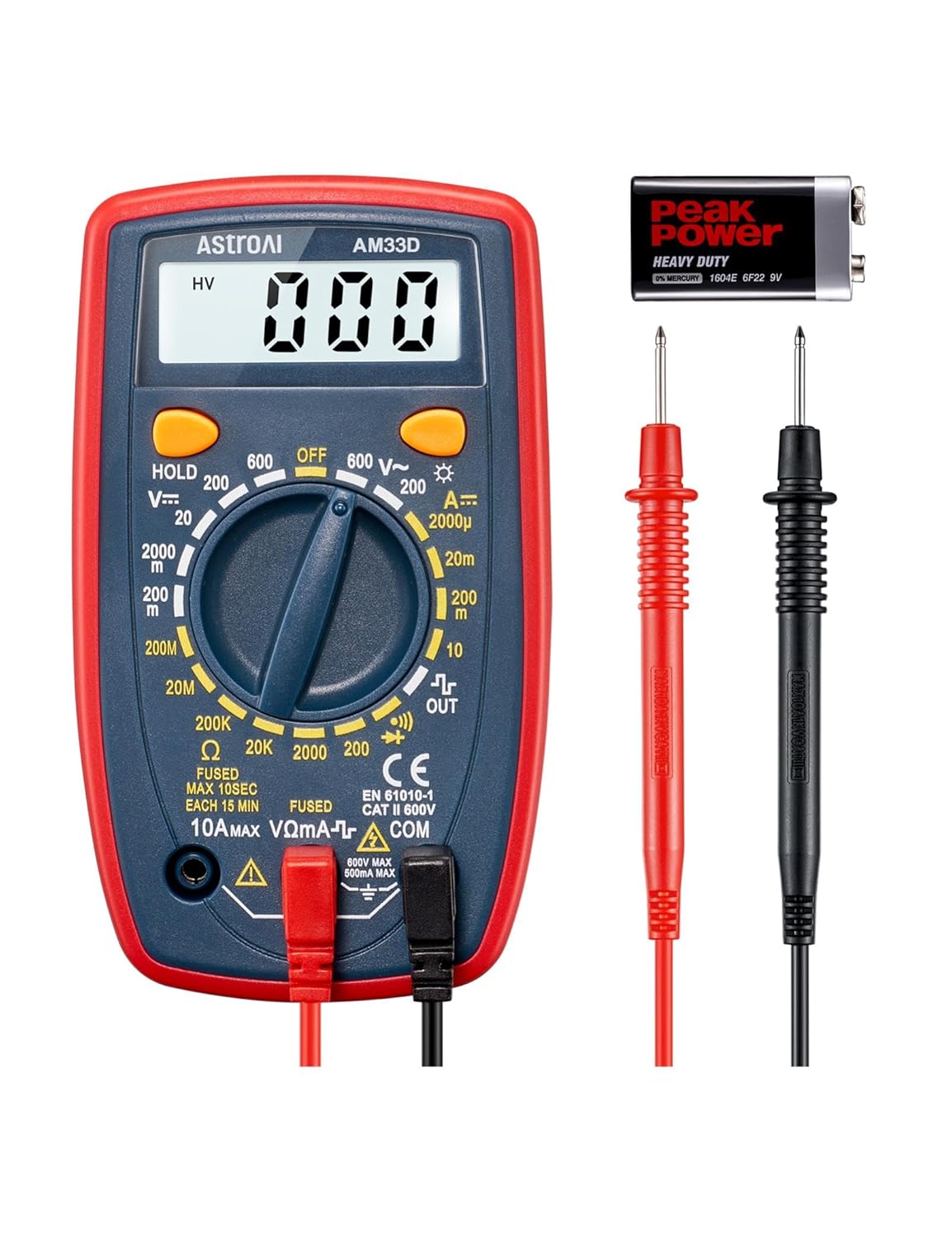AstroAI Digital Multimeter Voltmeter Strommessgerät